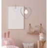 Lampa wisząca sufitowa serce AMORE, w kolorze szarym, loft, do sypialni, pokoju