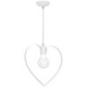 Lampa wisząca sufitowa serce żyrandol AMORE, biały, do sypialni i pokoju