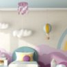Lampa sufitowa plafon CORAZON, w kolorze różowym, dziecięca, potrójna