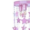 Lampa sufitowa plafon STAR, w kolorze różowym, dziecięca, do sypialni, potrójna