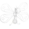 Kinkiet lampa ścienna dziecięca MOTYL, biały, do pokoju i sypialni, E27