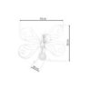 Kinkiet lampa ścienna dziecięca MOTYL, biały, do pokoju i sypialni, E27