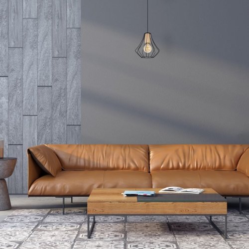 Lampa wisząca sufitowa żyrandol WILL, czarny, do salonu