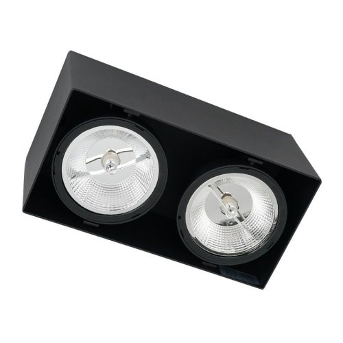 Lampa oprawa podtynkowa sufitowa LED PLAZA, czarny, 2xGU10