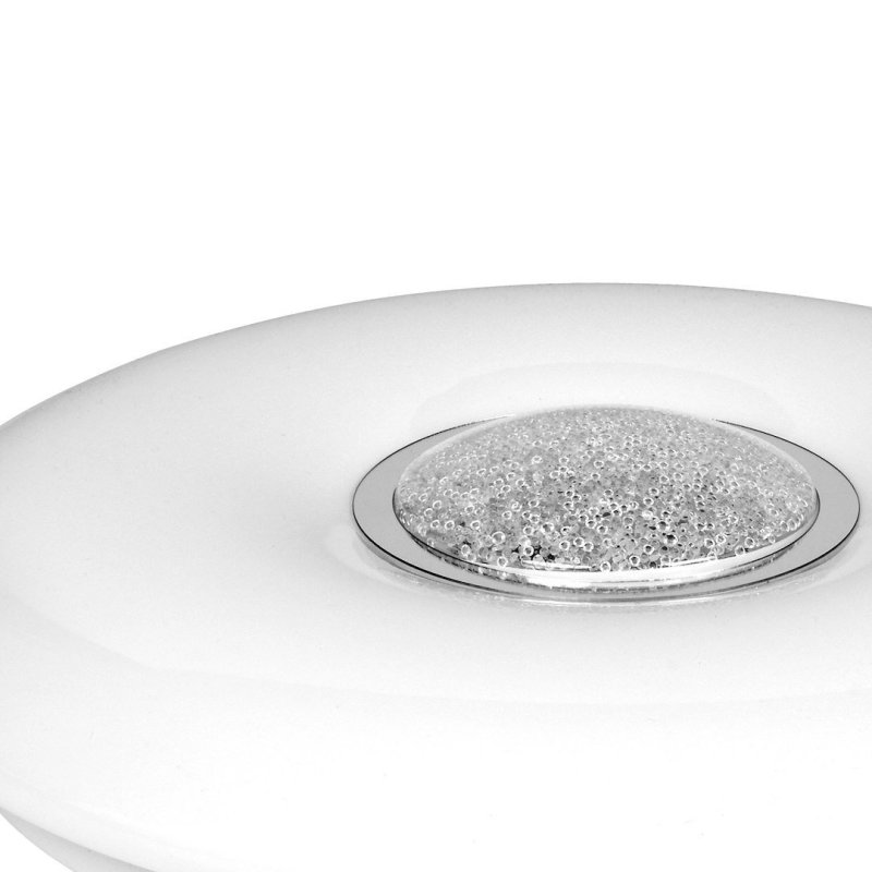 Plafon lampa LED z pilotem VELA, ściemnialna, biała, styl nowoczesny, 24W, 40cm