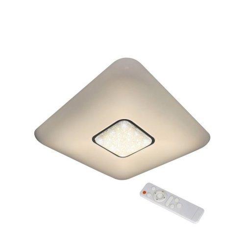 Plafon lampa LED z pilotem YAX, ściemnialna, biały, styl loft, moc 24W