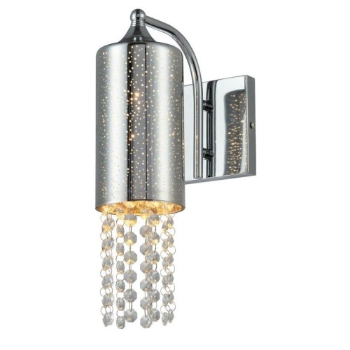 Kinkiet lampa ścienna MOONLIGHT, kolor chrom, do salonu i sypialni, E14