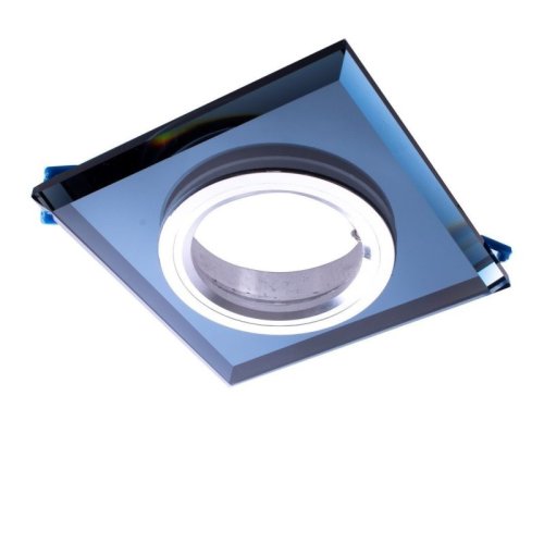 Oczko sufitowe kwadratowe LED, kolor czarny, ze szkła