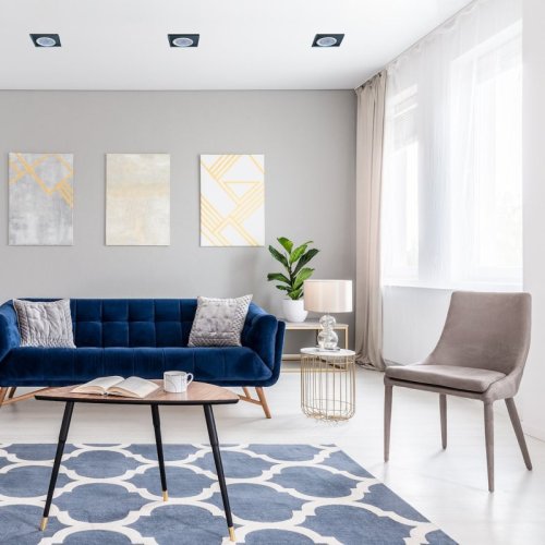 Oczko sufitowe kwadratowe LED, kolor czarny, ze szkła