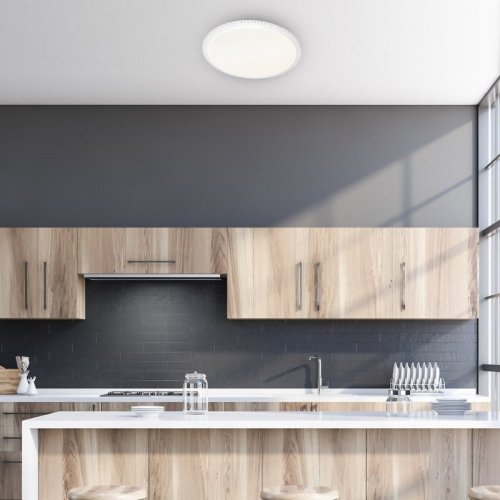 Lampa LED plafon sufitowy CRUZ, w kolorze białym, styl nowoczesny, moc 66W