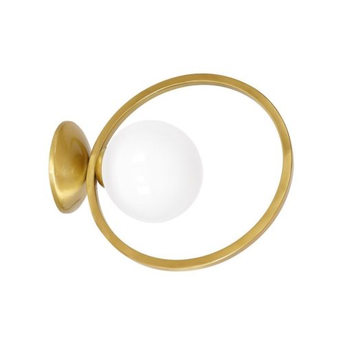 Kinkiet lampa ścienna VIENNA, mosiądz, do salonu i sypialni, E14, pojedyncza