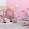 Kinkiet lampa ścienna CHARLOTTE, w kolorze różowym, do dziecięcej sypialni