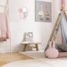 Kinkiet lampa ścienna CHARLOTTE, w kolorze różowym, do dziecięcej sypialni