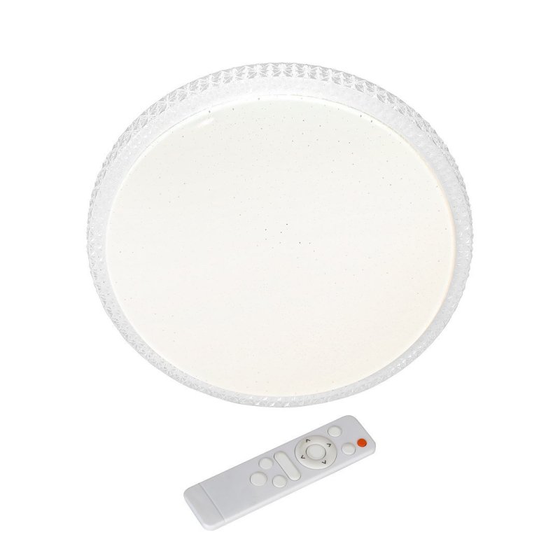 Lampa LED plafon sufitowy z pilotem CRUZ, biały, nowoczesny, ściemnialny