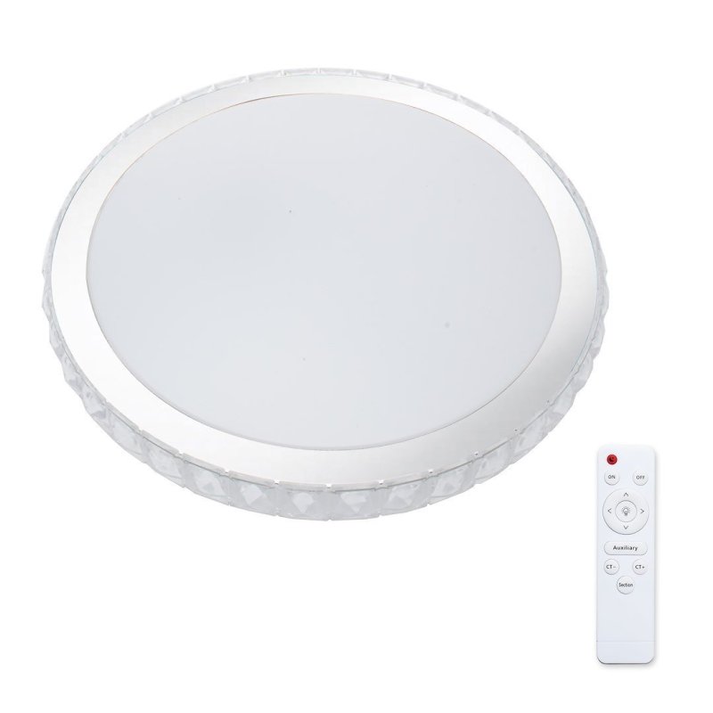 Lampa LED plafon sufitowy z pilotem LAYLA, biały, nowoczesny, ściemnialny
