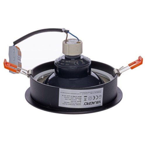 Lampa podtynkowa sufitowa oprawa wpuszczana LED REDONDO, czarna, GU10