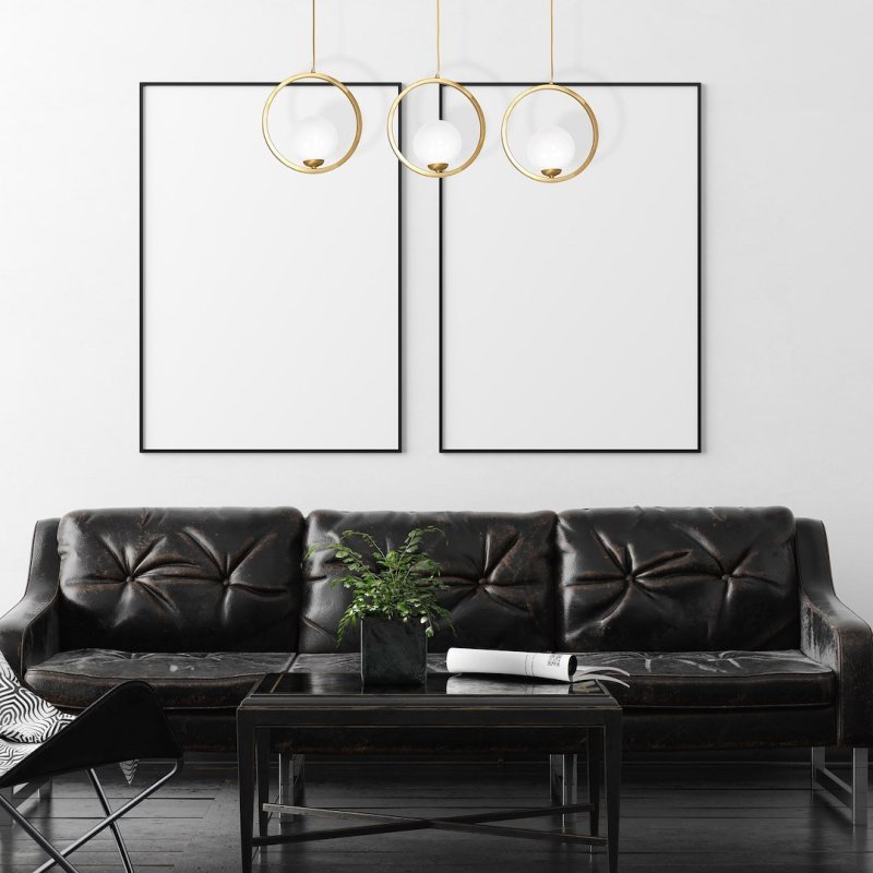 Lampa wisząca sufitowa żyrandol VIENNA, mosiądz, do jadalni, potrójna