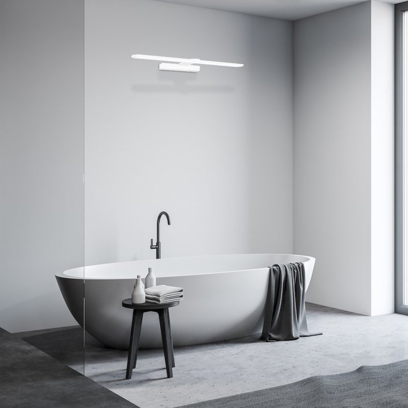 Kinkiet lampa ścienna LED SPLASH, w kolorze białym, do salonu i sypialni