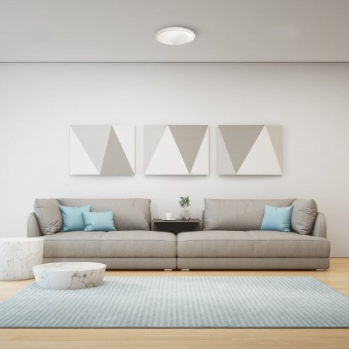 Lampa LED plafon sufitowy PEPE, w kolorze białym, styl nowoczesny, moc 19W