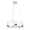 Lampa wisząca sufitowa żyrandol LED TORINO, w kolorze białym, do kuchni i jadalni