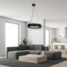 Lampa wisząca sufitowa żyrandol LED SOHO, czarny, do jadalni i salonu