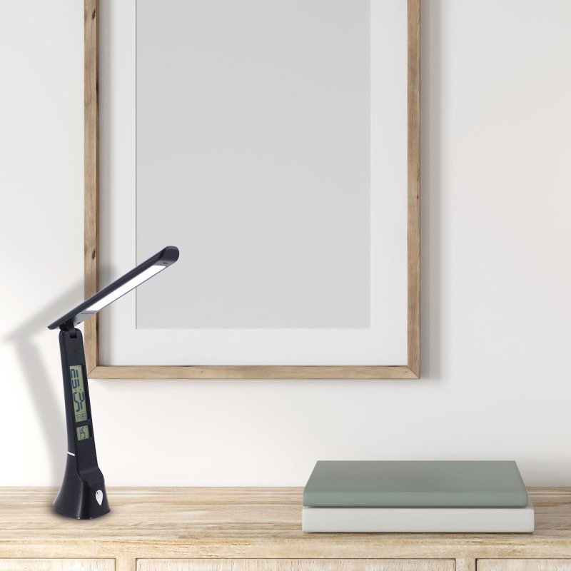 Lampa biurkowa LED TORI, w kolorze czarnym, wysokość 30 cm, moc 5W