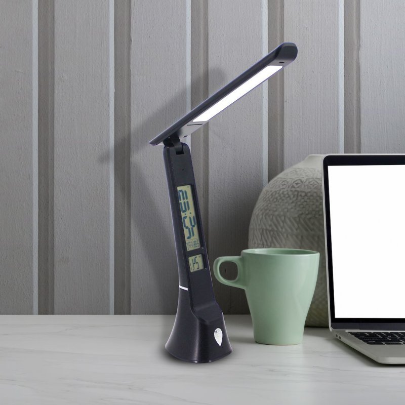 Lampa biurkowa LED TORI, w kolorze czarnym, wysokość 30 cm, moc 5W