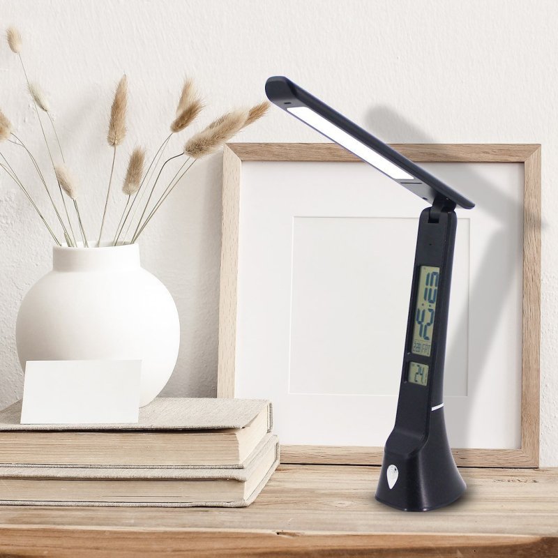 Lampa biurkowa LED TORI, w kolorze czarnym, wysokość 30 cm, moc 5W