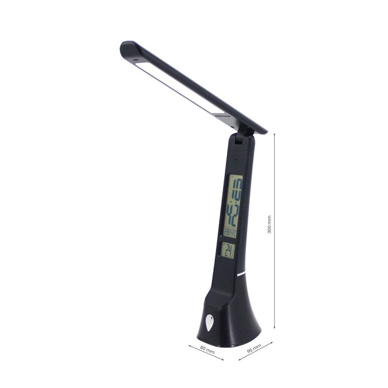 Lampa biurkowa LED TORI, w kolorze czarnym, wysokość 30 cm, moc 5W