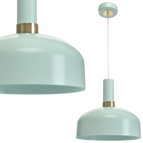 Lampa wisząca sufitowa żyrandol MALMO, w kolorze miętowy, do kuchni i jadalni