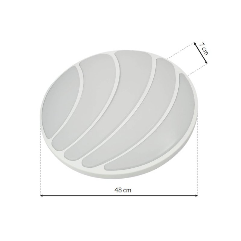 Lampa LED plafon sufitowy SHELL, biały, styl nowoczesny, moc 40W