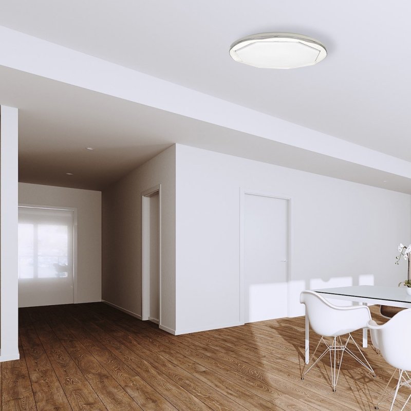 Lampa LED plafon sufitowy OPTIMA, w kolorze białym, styl nowoczesny, moc 52W