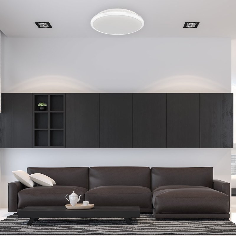 Lampa LED plafon sufitowy TERMA, w kolorze białym, styl nowoczesny, moc 18W