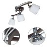 Lampa żyrandol z elementami chrom 3-płomienna plafon Lampa żyrandol z elementami chrom 3-płomienna plafon