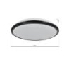 Lampa LED plafon sufitowy TERMA, w kolorze czarnym, styl nowoczesny, moc 24W