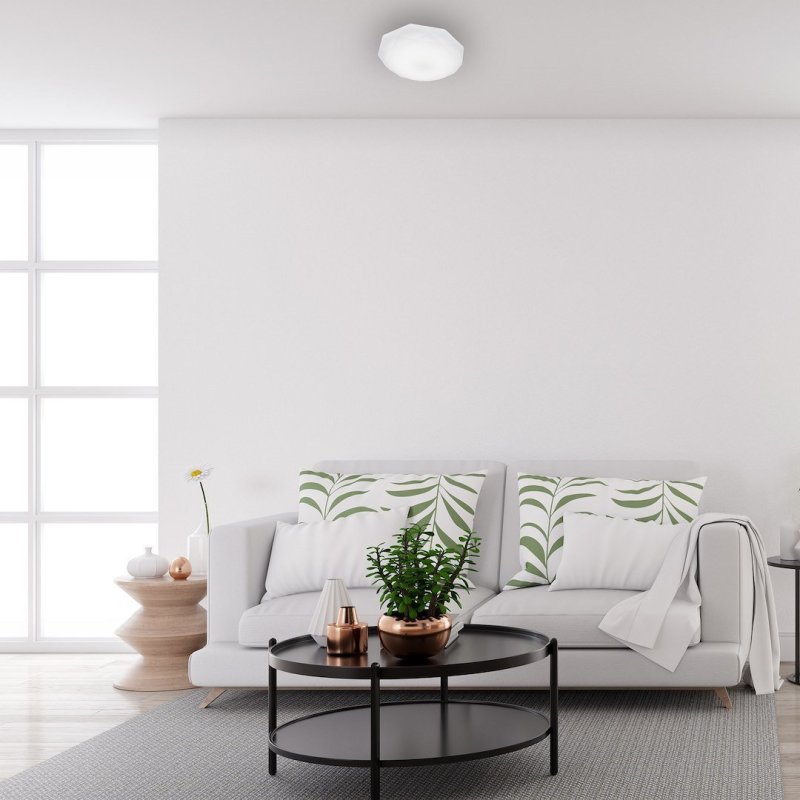 Lampa LED plafon sufitowy HEX, w kolorze białym, styl nowoczesny, moc 12W