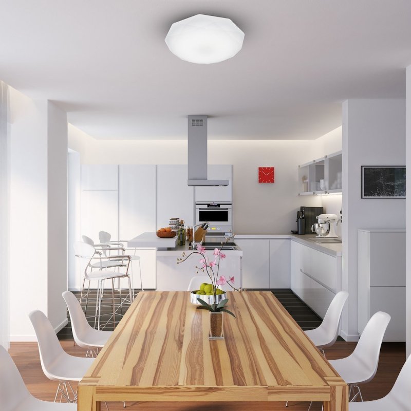 Lampa LED plafon sufitowy HEX, w kolorze białym, styl nowoczesny, moc 24W
