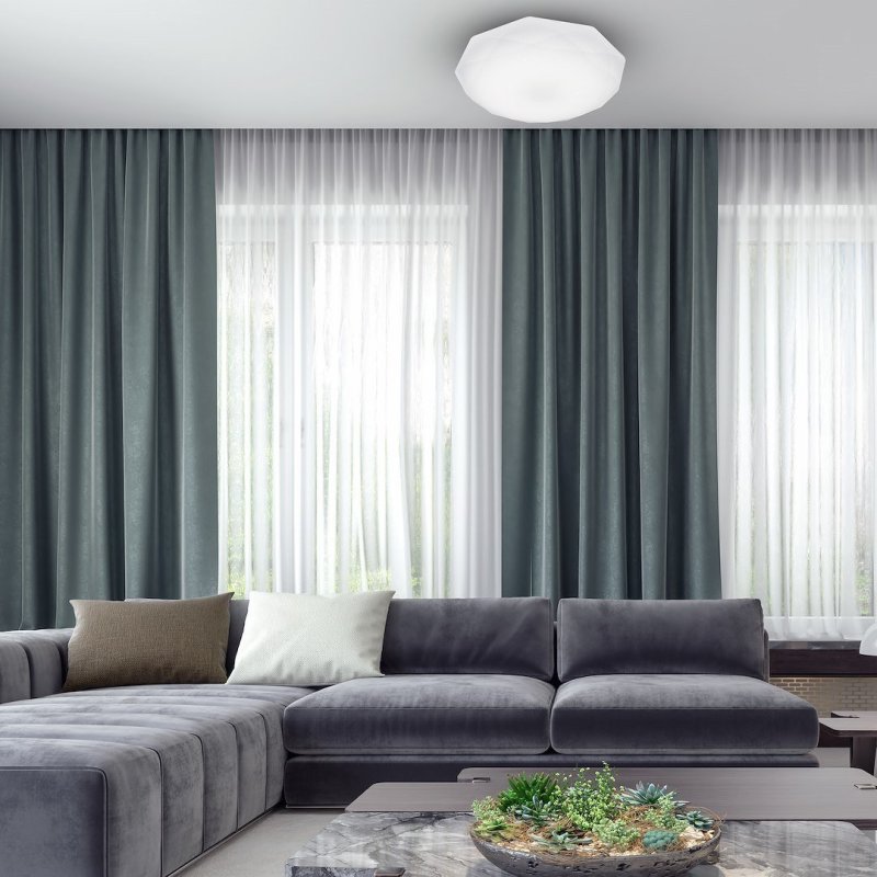 Lampa LED plafon sufitowy HEX, w kolorze białym, styl nowoczesny, moc 24W
