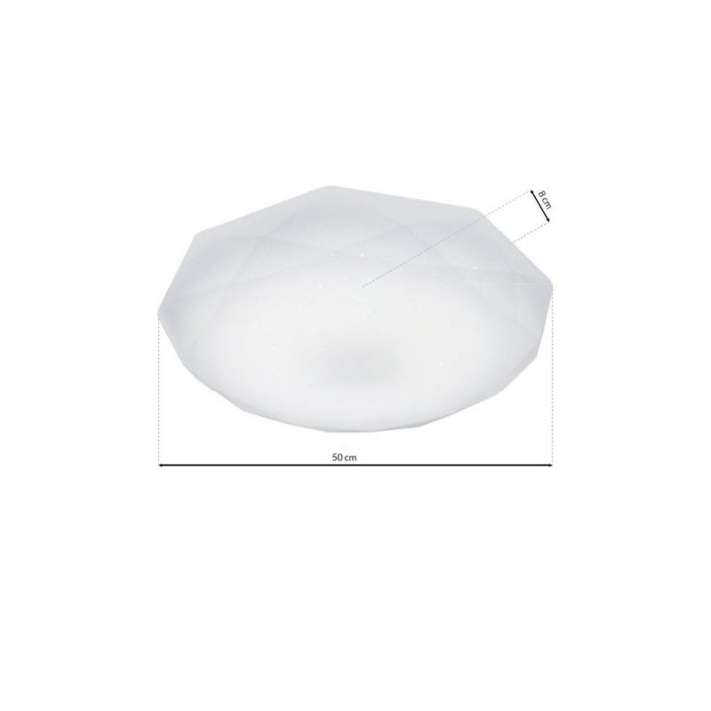 Lampa LED plafon sufitowy HEX, w kolorze białym, styl nowoczesny, moc 24W