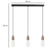stylowa lampa wisząca na listwie długości 60 cm stylowa lampa wisząca na listwie długości 60 cm