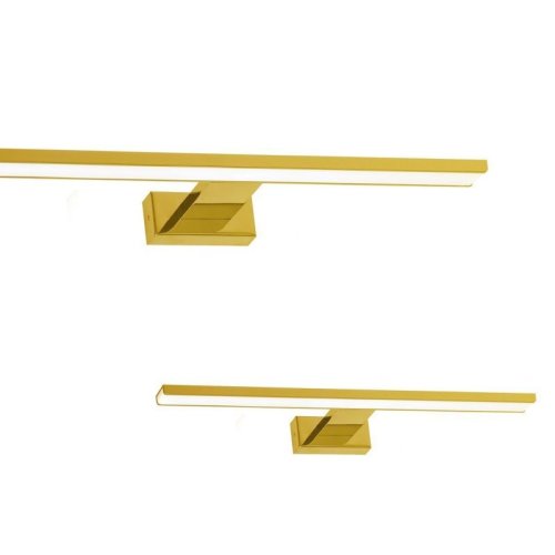 Kinkiet lampa ścienna LED SHINE, w kolorze złotym, do salonu i sypialni, 80cm