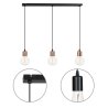 Wisząca lampa sufitowa chrom na listwie Wisząca lampa sufitowa chrom na listwie