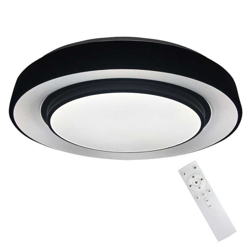 Lampa LED RGB plafon sufitowy NAOMI SMART, czarny, styl nowoczesny, moc 24W