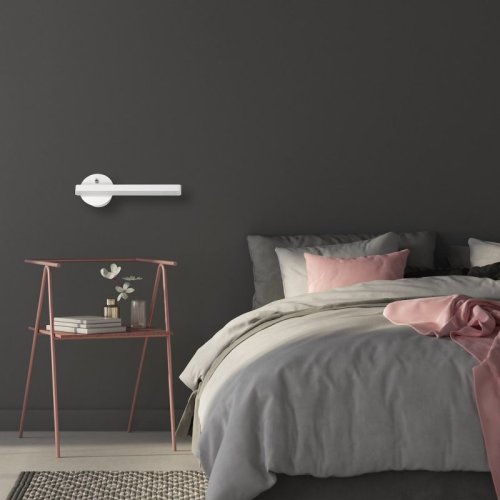 Kinkiet lampa ścienna LED SYDNEY, w kolorze białym, do salonu i sypialni