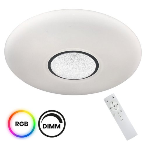 Lampa LED RGB plafon sufitowy VELA, biały, 24W, 24cm, nowoczesny