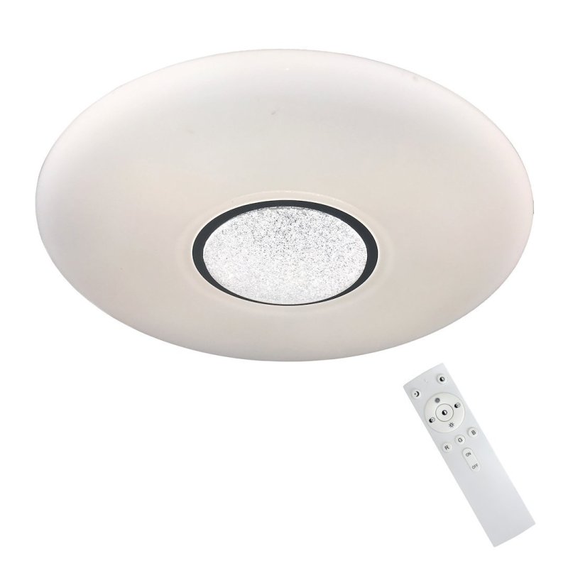 Lampa LED RGB plafon sufitowy VELA, biały, 24W, 24cm, nowoczesny