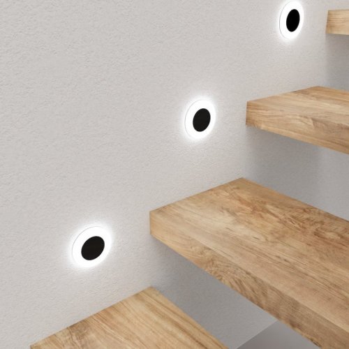 Lampa schodowa LED OTI, kolor czarny, barwa neutralna, moc 0,6W