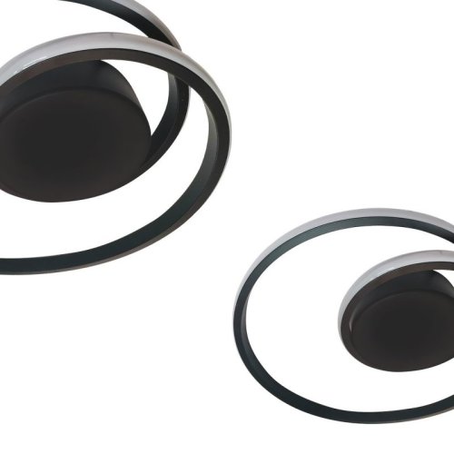 Lampa sufitowa plafon LED FANTASY, w kolorze czarnym, nowoczesna, do salonu