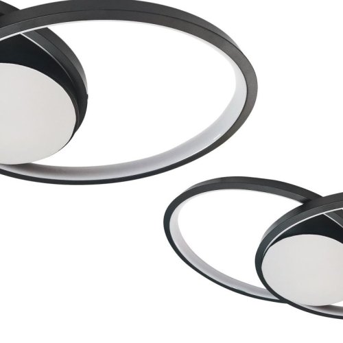 Lampa sufitowa plafon LED FOCUS, czarny, nowoczesna, do salonu