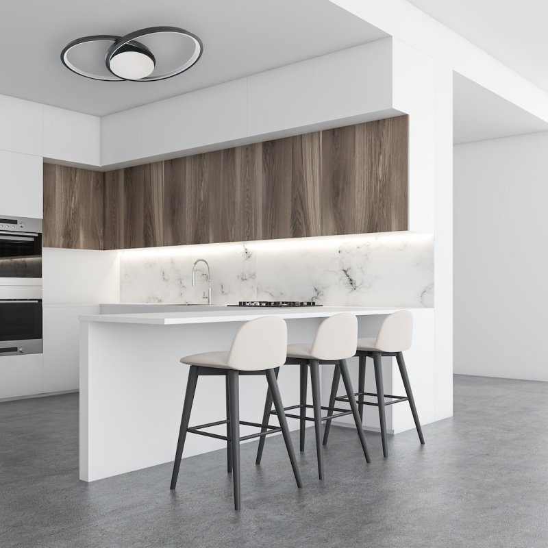 Lampa sufitowa plafon LED FOCUS, czarny, nowoczesna, do salonu